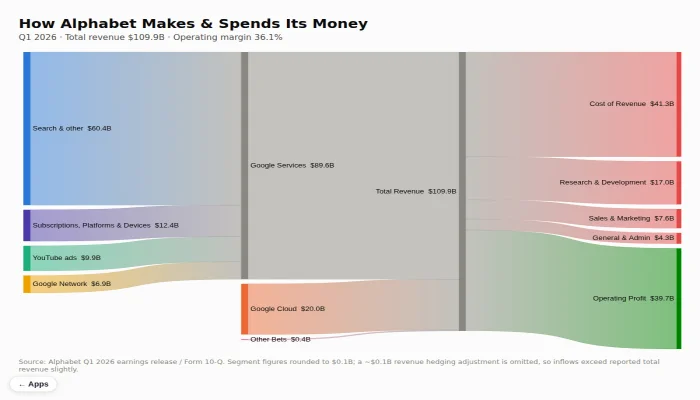 Screenshot of Alphabet Finances Sankey