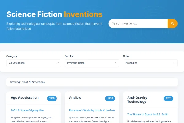 Screenshot of Science Fiction