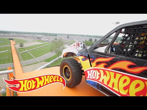 The Yellow Driver&#039;s World Record Jump (Tanner Foust) | Team Hot Wheels | @HotWheels