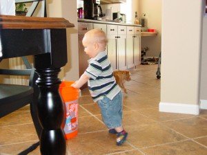 Tyler, a Bucket, & Dad with a Camera…
