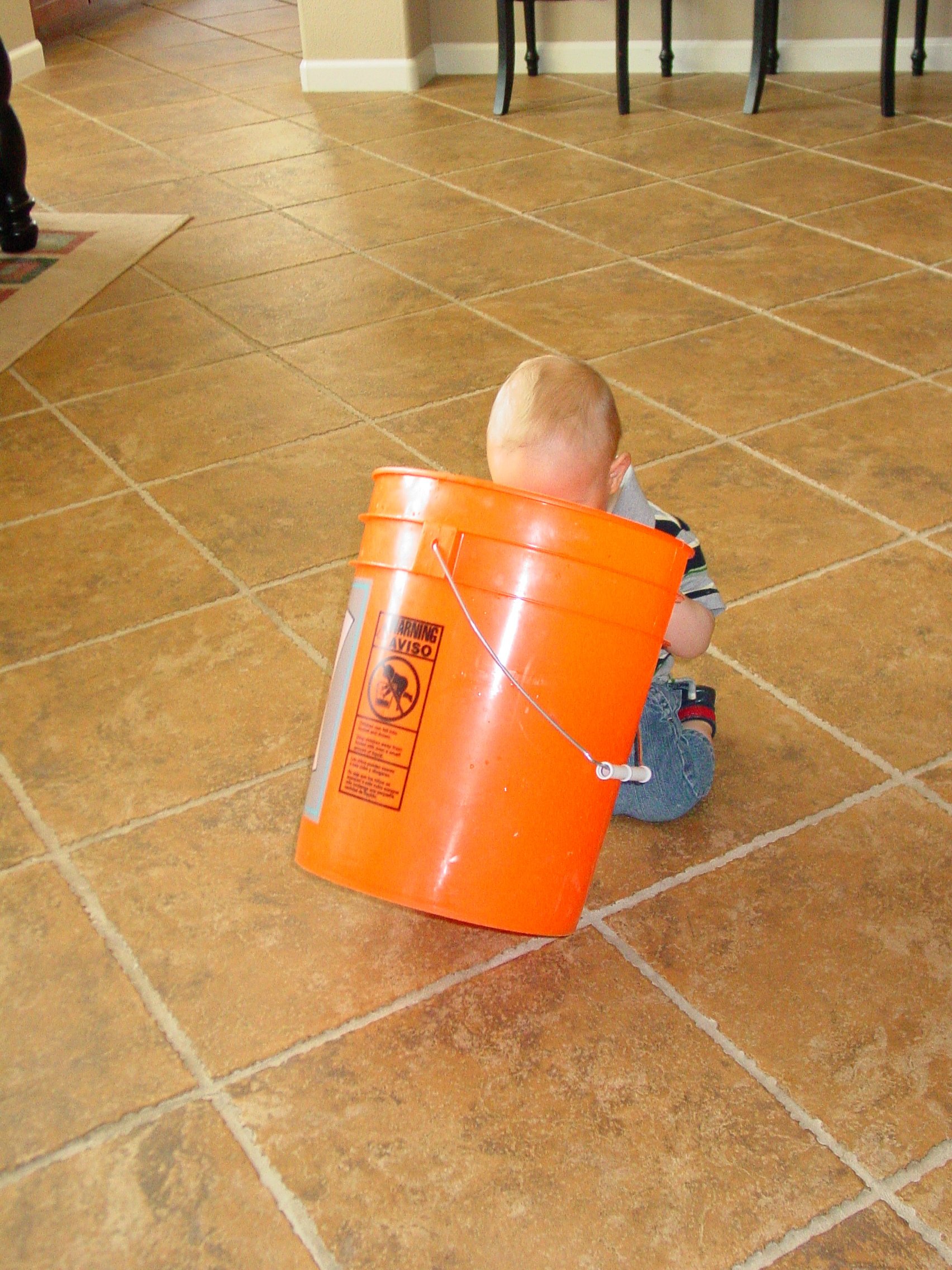 Tyler, a Bucket, & Dad with a Camera...