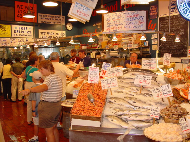 Pikes Market pictures – Seattle trip in 2000