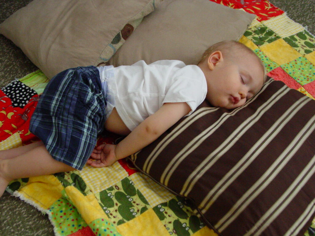 Tyler Sleeping (Dad Can Get On The Computer For A Few Mins)