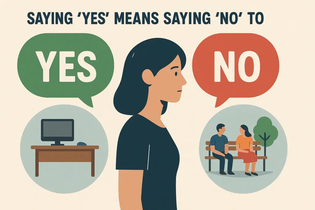 Yes and No signposts pointing in opposite directions