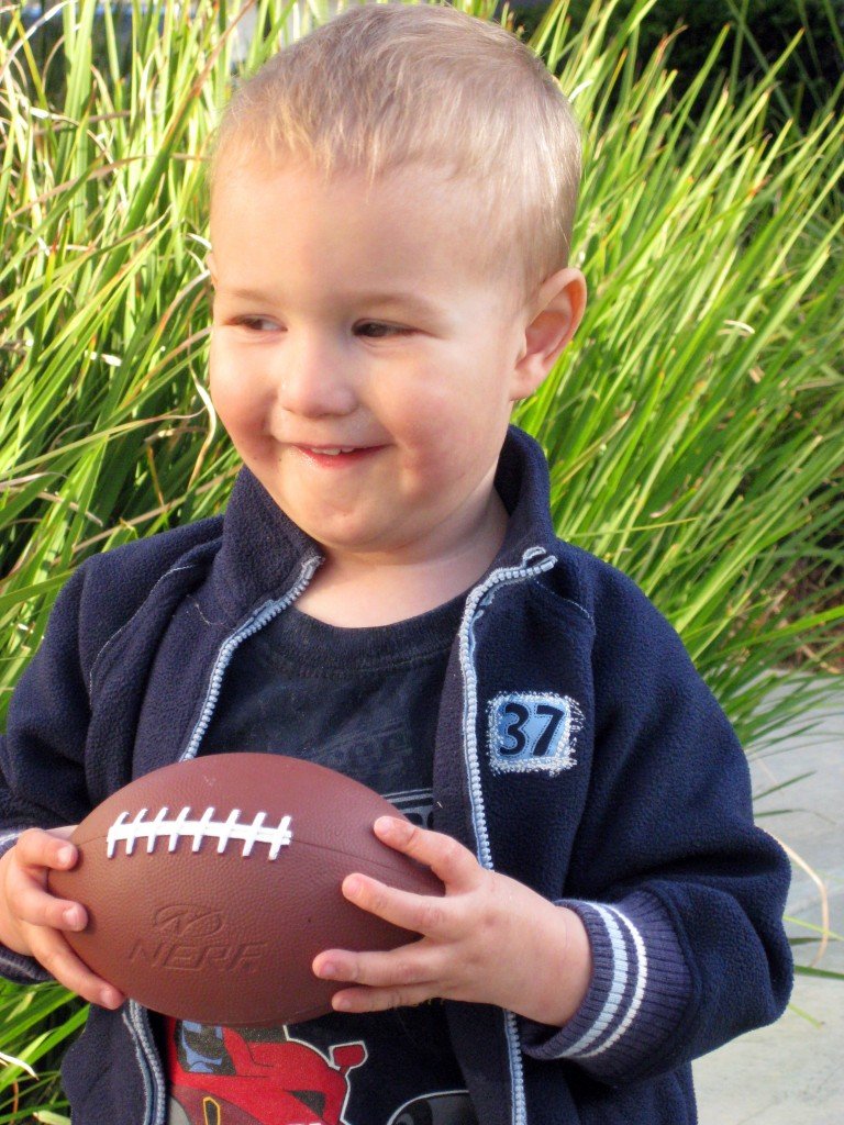 Tyler playing football today