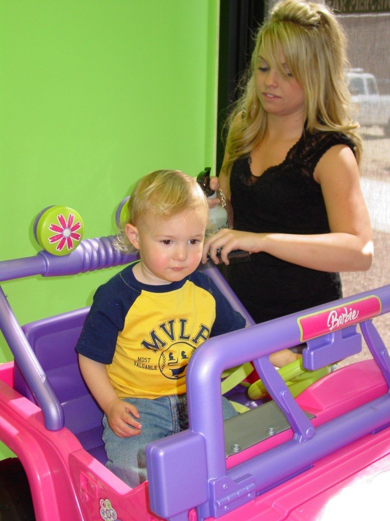 Tyler’s first haircut (all pics)
