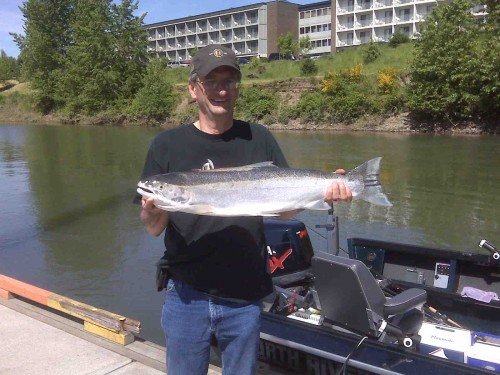 My Dad Caught a Nice Salmon Today
