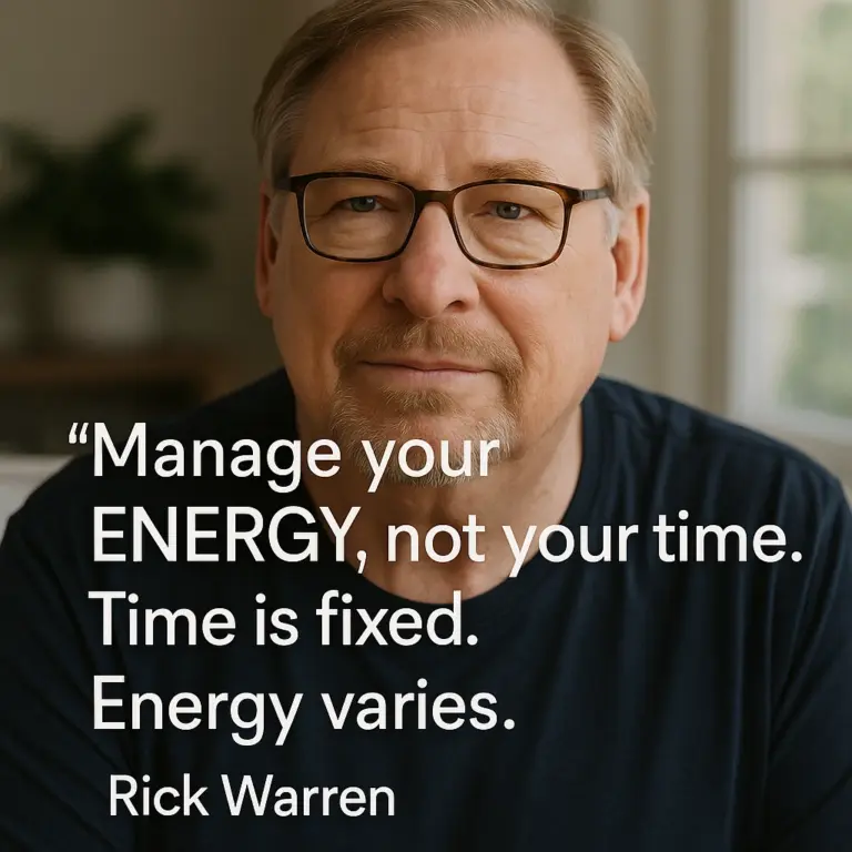 Manage Your Energy