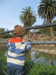 Tyler Admiring the Giraffes