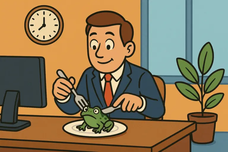 Eat A Frog First Thing In The Morning