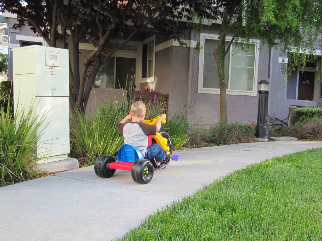 Tyler’s big wheel adventure