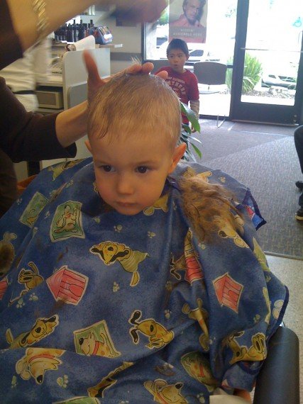 Tyler’s First Big Boy Haircut