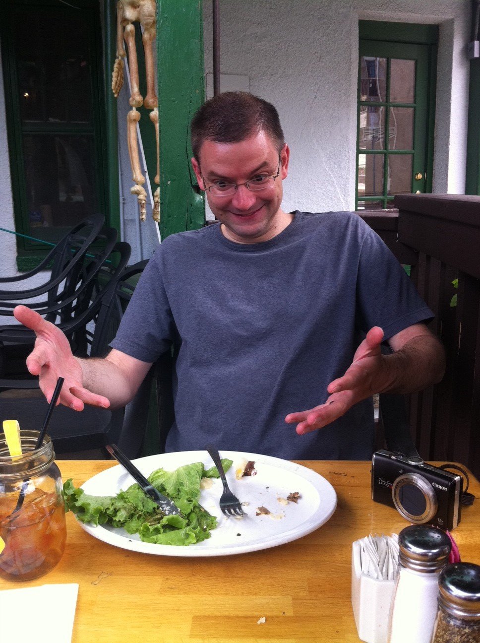 After eating the Haunted Hamburger