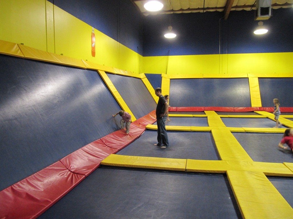 Sky high trampoline