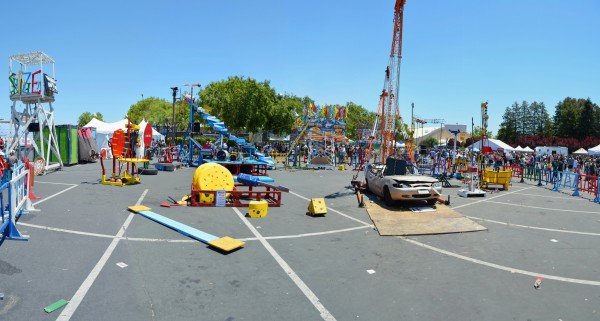 Maker Faire 2013 Life Size Mousetrap Panorama