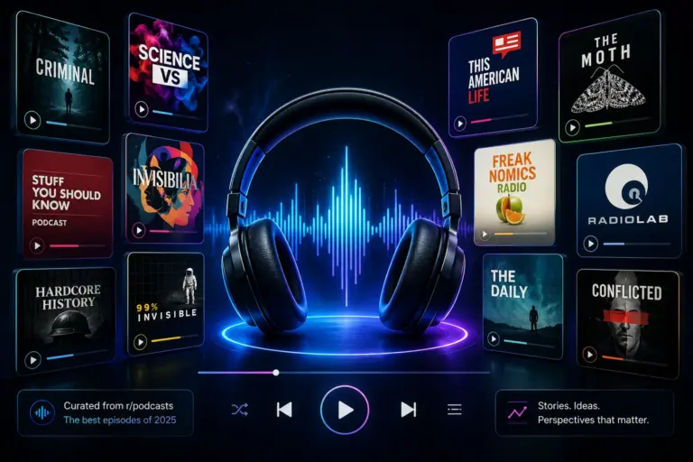 Best Podcast Episodes of 2025 (from r/podcasts)